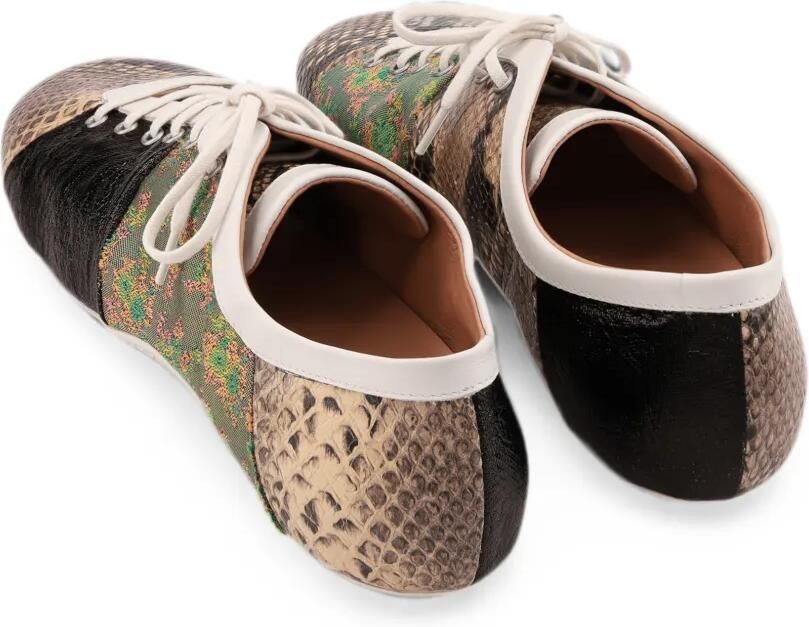DRIES VAN NOTEN Ballerina's met patchwork Beige - Foto 4