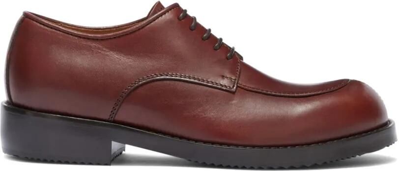 DRIES VAN NOTEN Leren derby schoenen Bruin