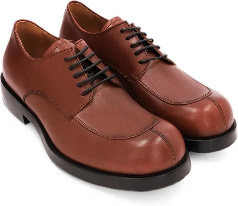 DRIES VAN NOTEN Leren derby schoenen Rood - Foto 2