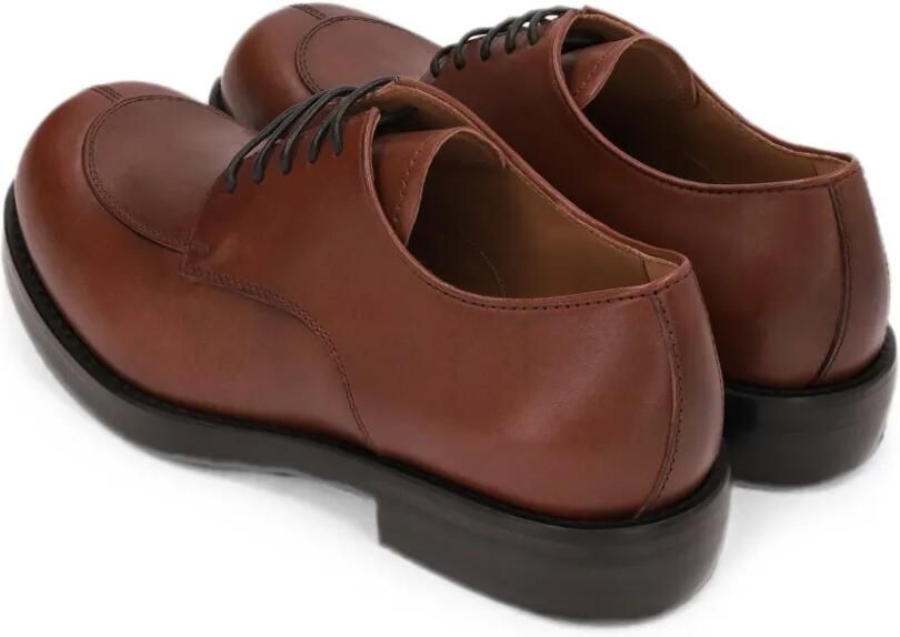 DRIES VAN NOTEN Leren derby schoenen Rood - Foto 4