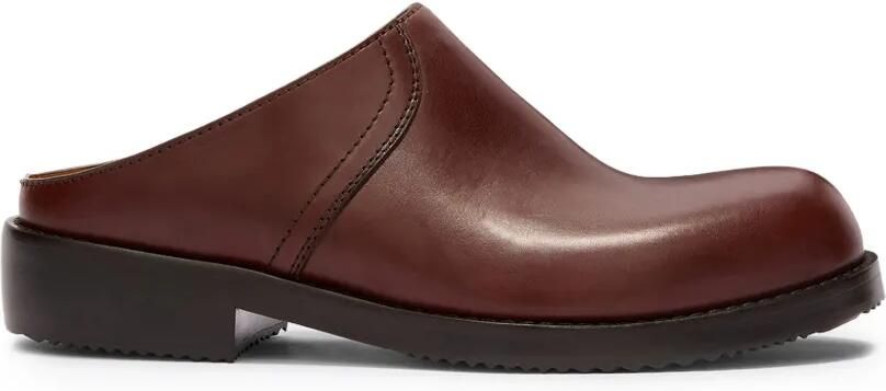 DRIES VAN NOTEN Leren klompen Bruin