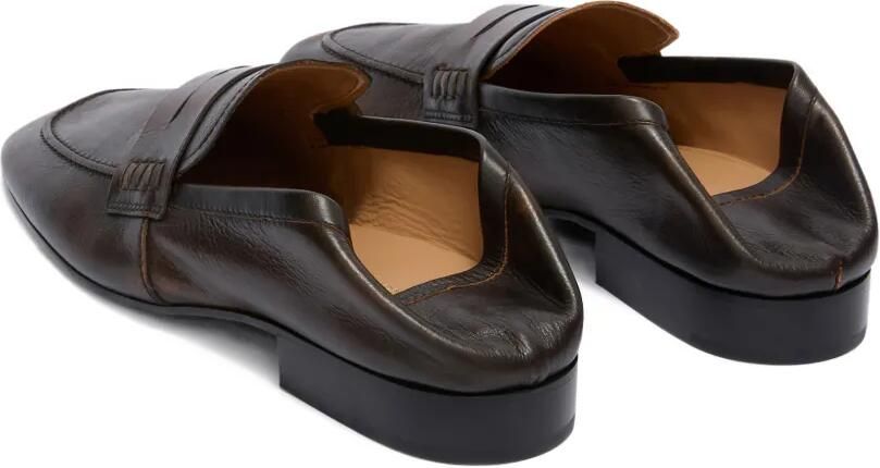 DRIES VAN NOTEN Leren loafers Bruin - Foto 4