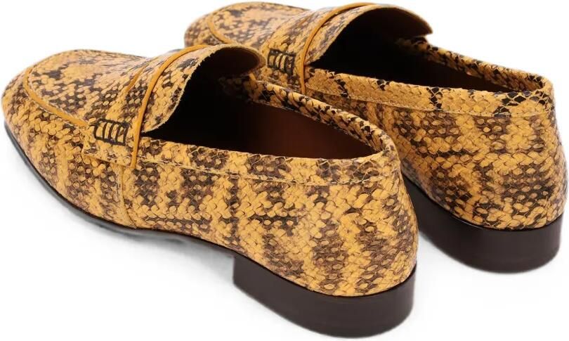 DRIES VAN NOTEN Leren penny loafers Geel - Foto 3