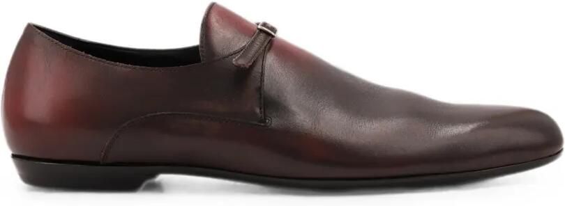 DRIES VAN NOTEN Leren schoenen met gespbandje Bruin