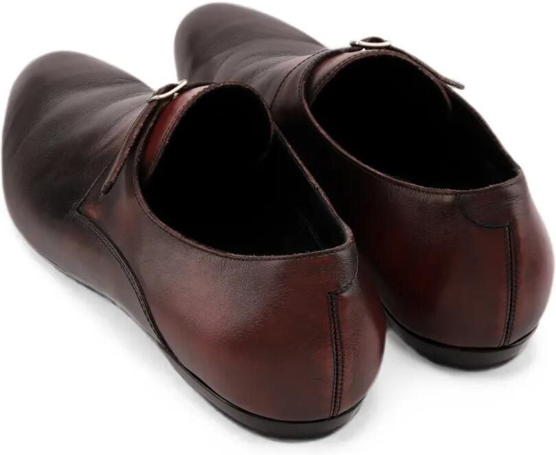 DRIES VAN NOTEN Leren schoenen met gespbandje Bruin - Foto 4