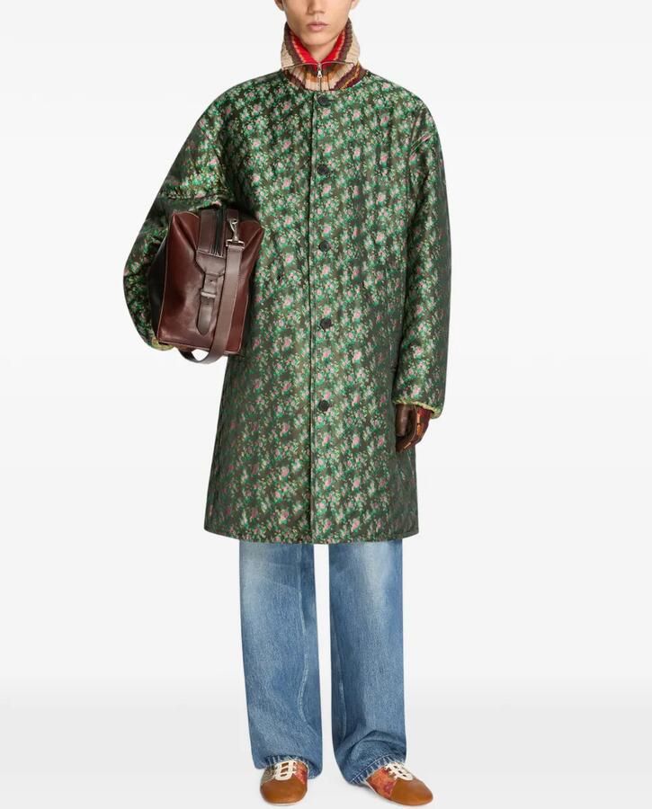 DRIES VAN NOTEN Leren sneakers met patchwork Bruin - Foto 2