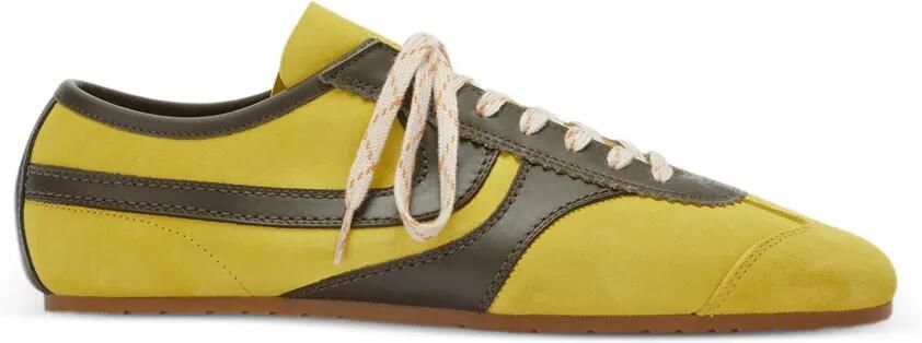 DRIES VAN NOTEN Sneakers met suède vlakken Geel
