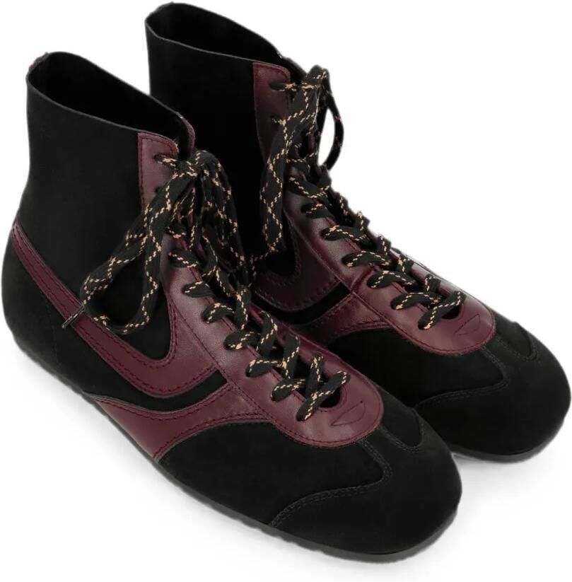 DRIES VAN NOTEN Suède high-top sneakers Zwart - Foto 2
