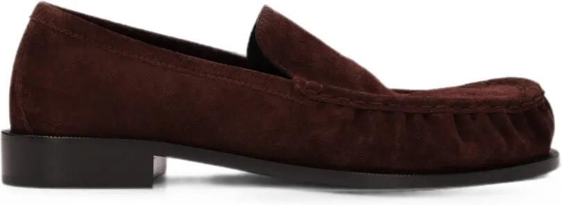 DRIES VAN NOTEN Suède loafers Paars