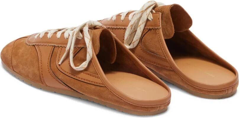 DRIES VAN NOTEN Suède sneaker muiltjes Bruin - Foto 4