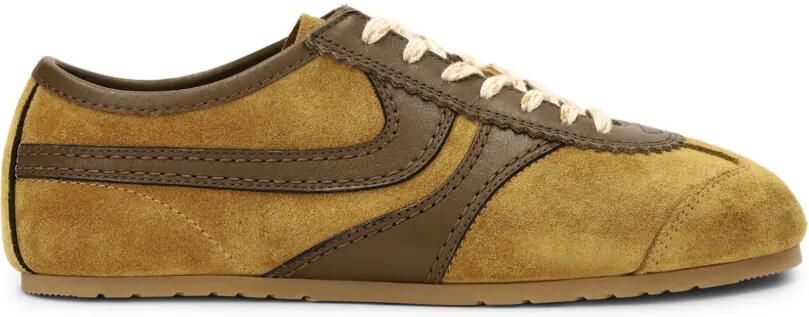 DRIES VAN NOTEN Suède sneakers Beige