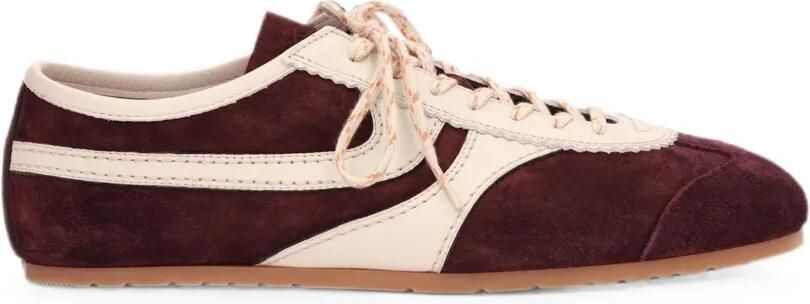 DRIES VAN NOTEN Suède sneakers Paars