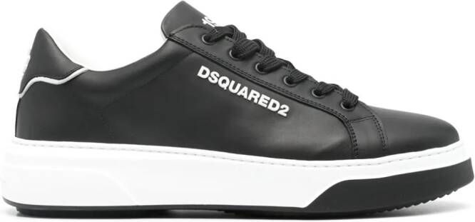 Dsquared2 1964 leren sneakers Zwart
