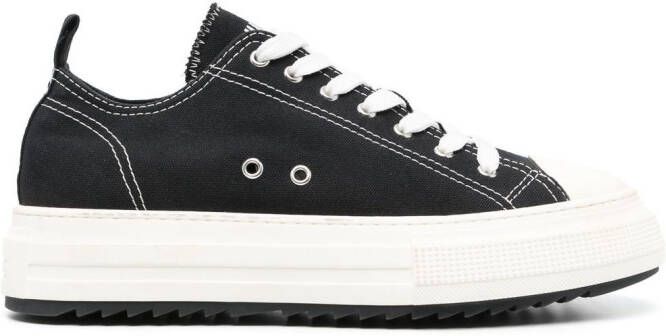 DSQUARED2 Sneakers met plateauzool Zwart