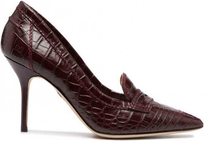 JW Anderson Loafers met blokhak Groen - Schoenen.nl