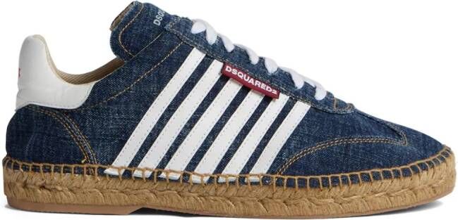 DSQUARED2 Denim espadrilles Blauw