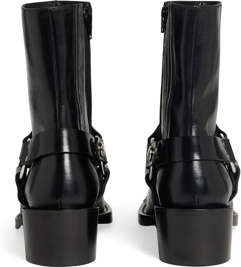 DSQUARED2 Bikerlaarzen met vierkante neus en harnas-detail Zwart - Foto 2