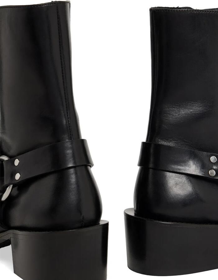 DSQUARED2 Bikerlaarzen met vierkante neus en harnas-detail Zwart - Foto 3
