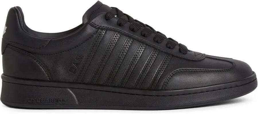 DSQUARED2 Boxer leren sneakers Zwart