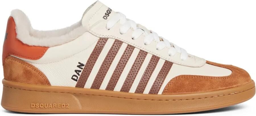 DSQUARED2 Boxer sneakers met vlakken Beige
