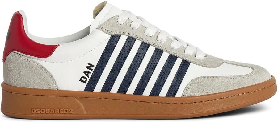 DSQUARED2 Boxer sneakers met vlakken Wit