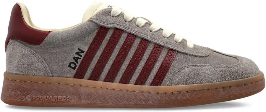 DSQUARED2 Boxer suède sneakers Grijs