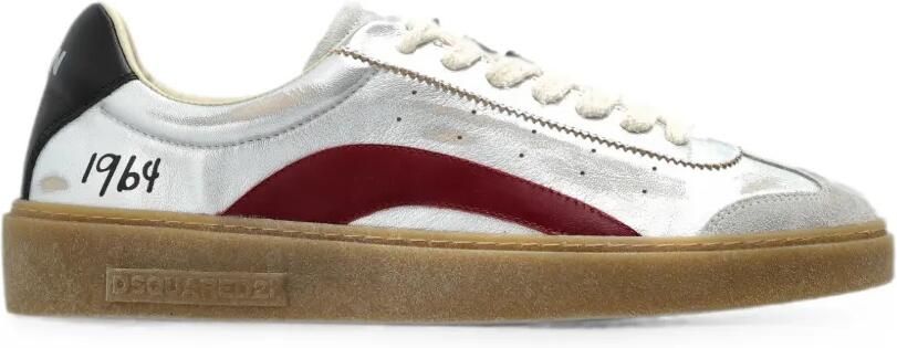 DSQUARED2 Broek met metallic-effect Zilver