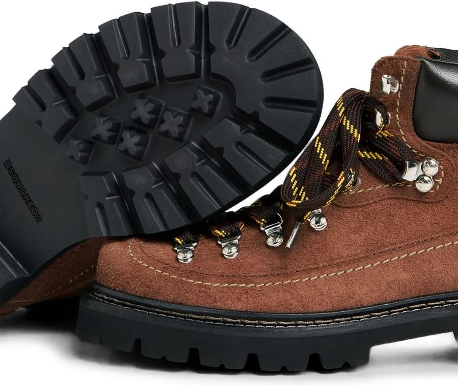 DSQUARED2 Canadian enkellaarzen Bruin - Foto 3