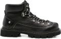 DSQUARED2 Canadian leren veterlaarzen Zwart - Zwart