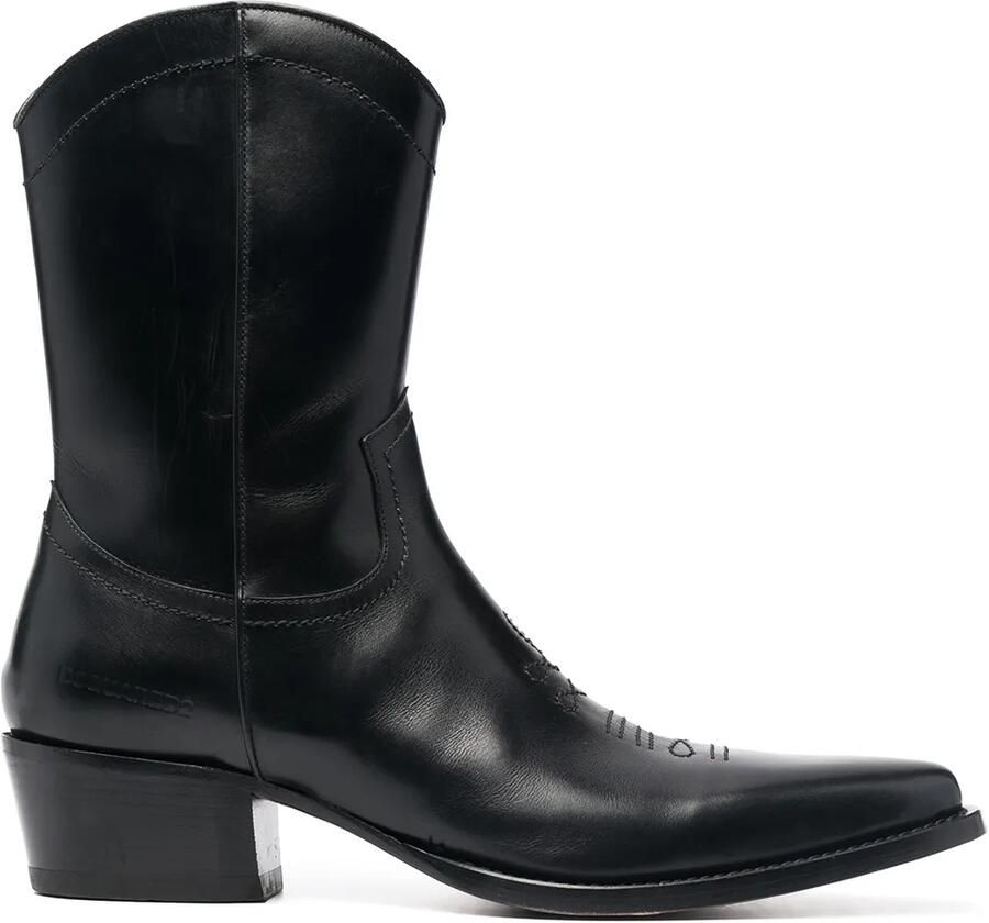DSQUARED2 City Nights laarzen met puntige neus Zwart