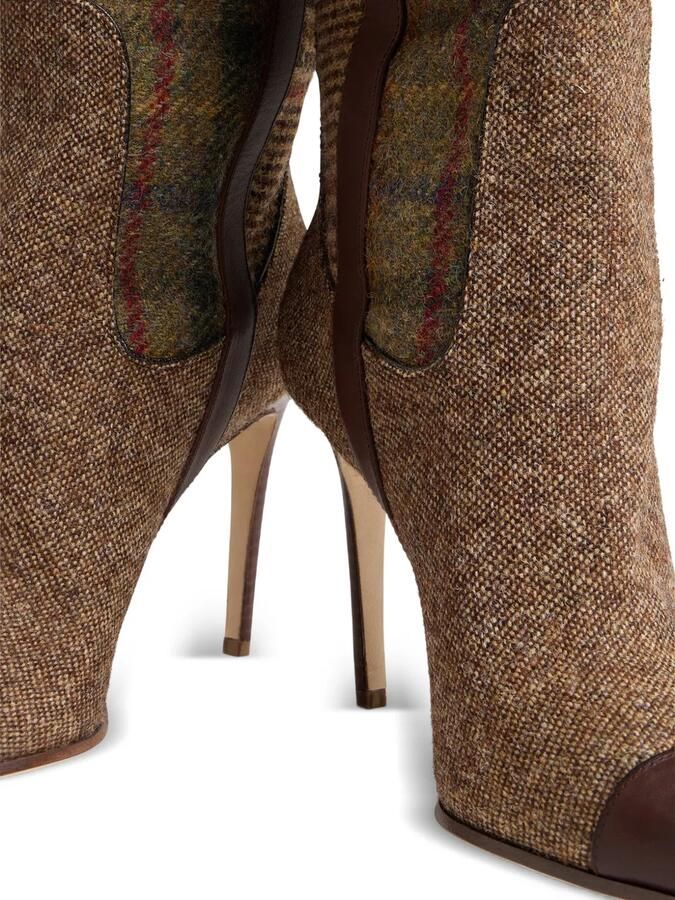 DSQUARED2 Classic geruite laaren met hak Bruin - Foto 2
