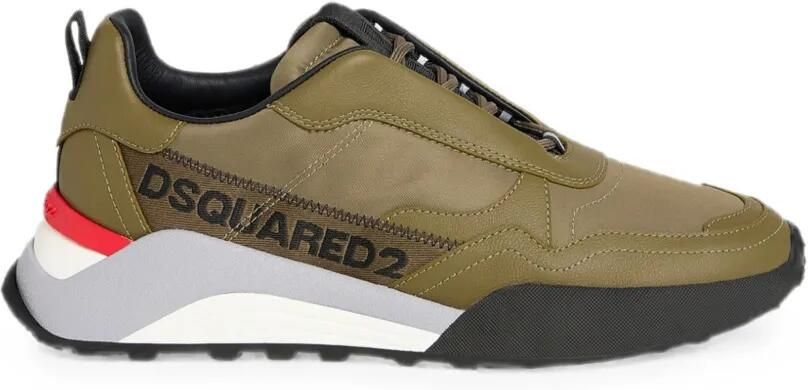 DSQUARED2 D2 Flow sneakers met vlakken Groen