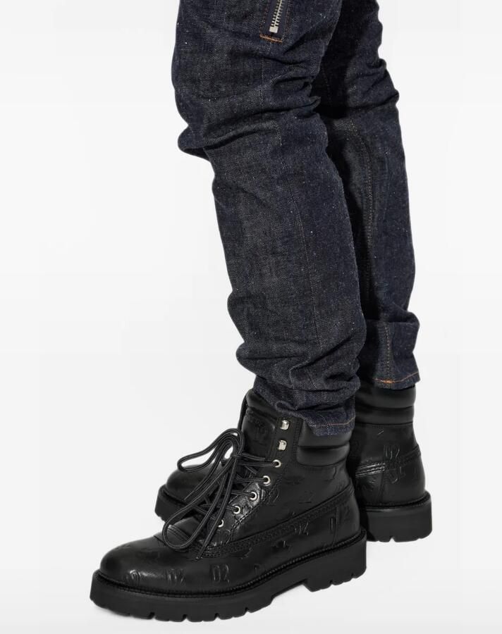 DSQUARED2 D2 monogram leather boots Zwart - Foto 2