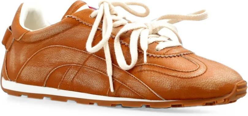 DSQUARED2 DC-642 leren sneakers met vlakken Bruin