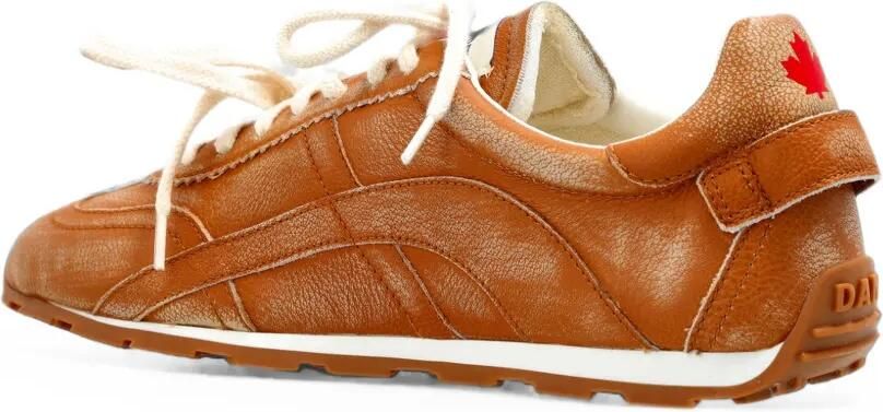 DSQUARED2 DC-642 leren sneakers met vlakken Bruin - Foto 4