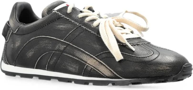 DSQUARED2 DC-642 leren sneakers Zwart