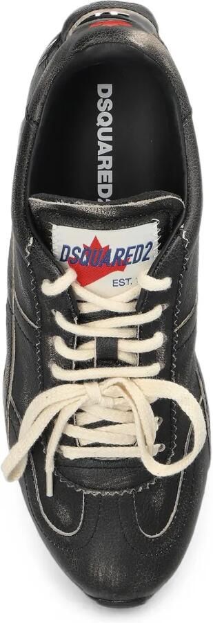 DSQUARED2 DC-642 leren sneakers Zwart - Foto 4