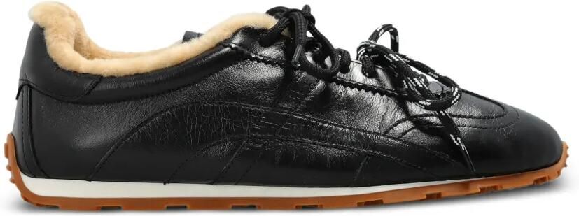 DSQUARED2 DC-642 leren sneakers Zwart