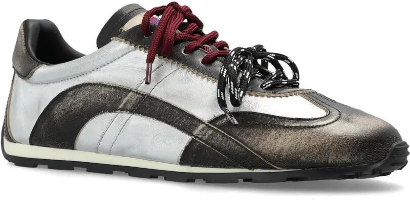 DSQUARED2 DC-642 sandalen met metallic-effect en vlakken Zilver - Foto 5