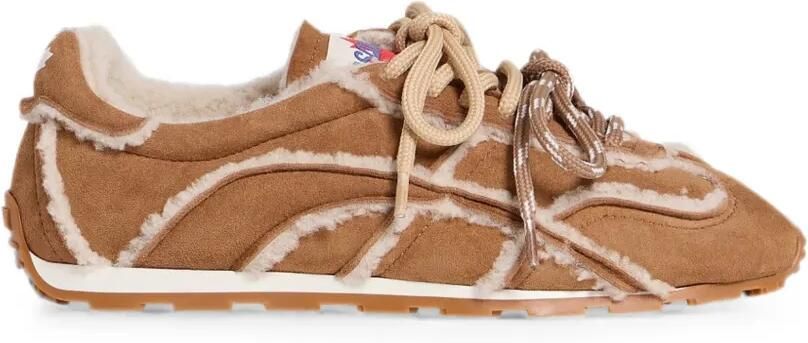 DSQUARED2 DC-642 sneakers met lammy afwerking Bruin
