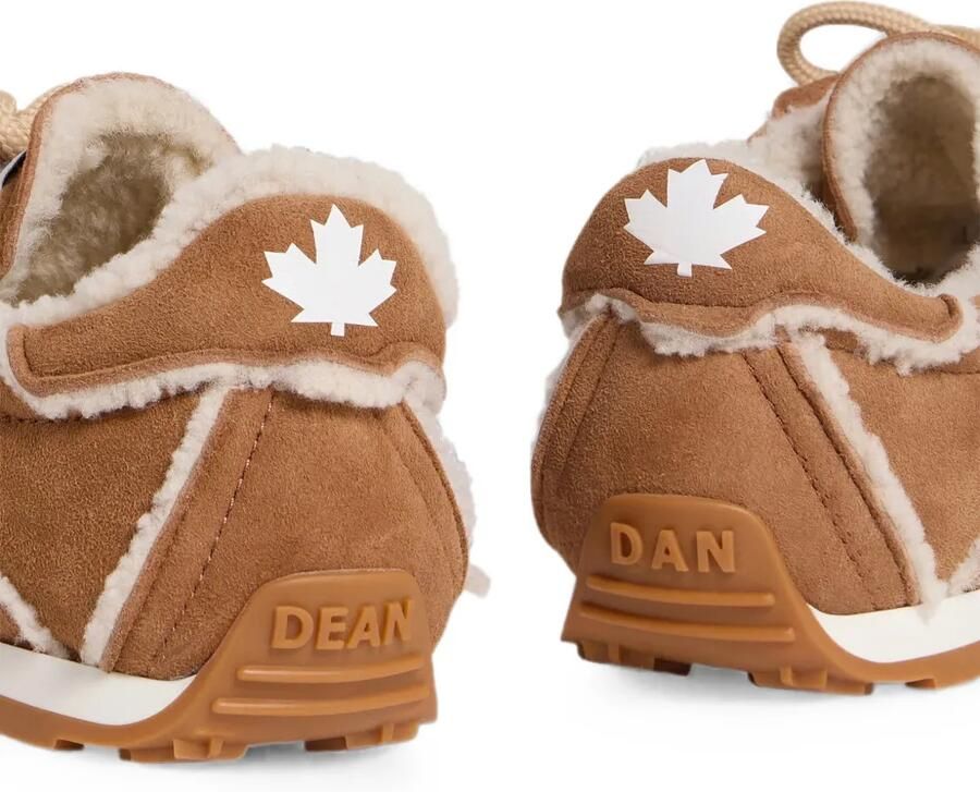 DSQUARED2 DC-642 sneakers met lammy afwerking Bruin - Foto 3