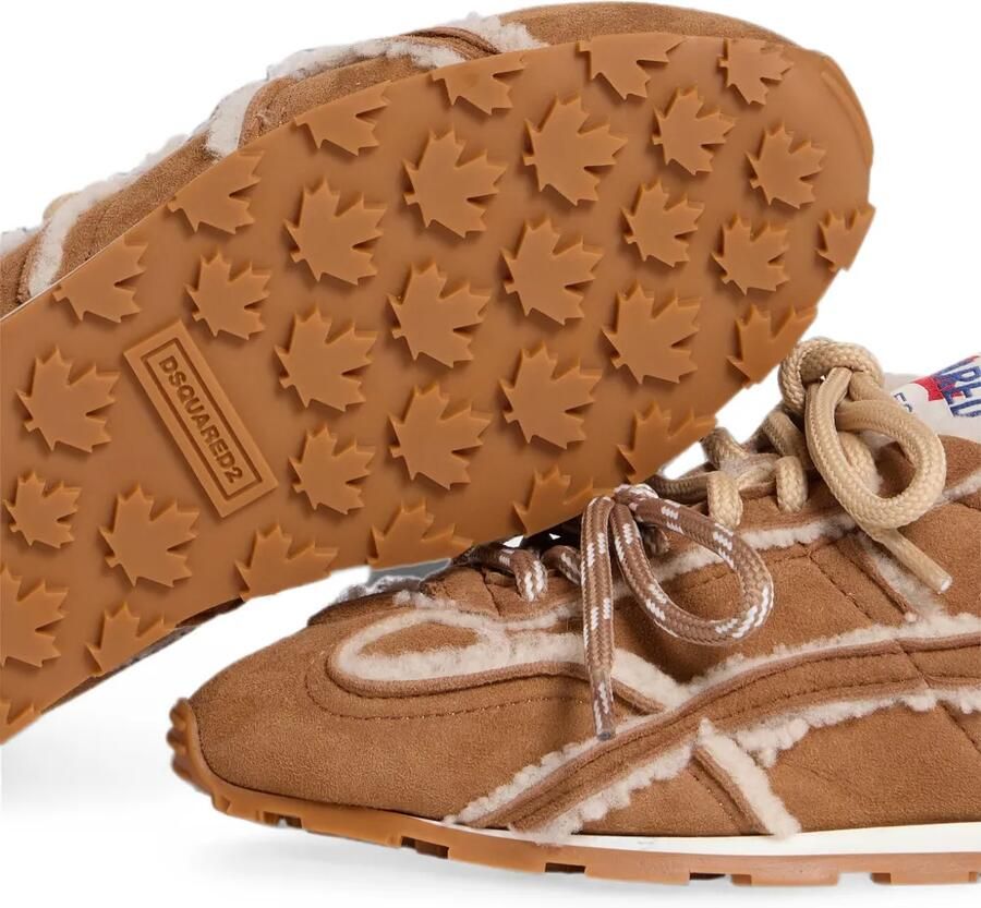 DSQUARED2 DC-642 sneakers met lammy afwerking Bruin - Foto 2