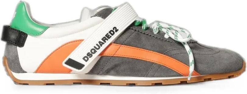 DSQUARED2 DC-642 sneakers met leren vlak Grijs