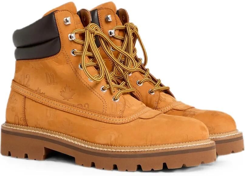 DSQUARED2 Enkellaarzen met D2-monogram Beige - Foto 5