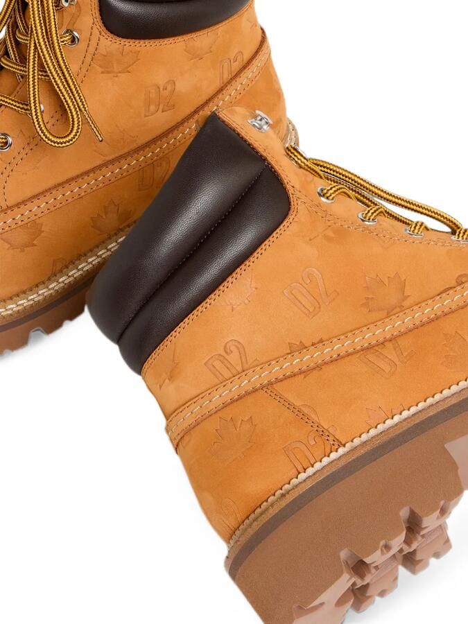 DSQUARED2 Enkellaarzen met D2-monogram Beige - Foto 4