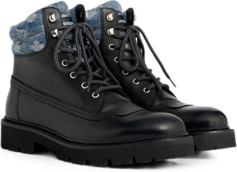 DSQUARED2 Enkellaarzen met D2-monogram Zwart - Foto 5