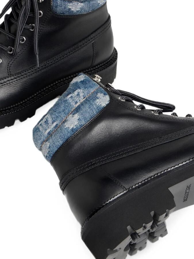 DSQUARED2 Enkellaarzen met D2-monogram Zwart - Foto 4