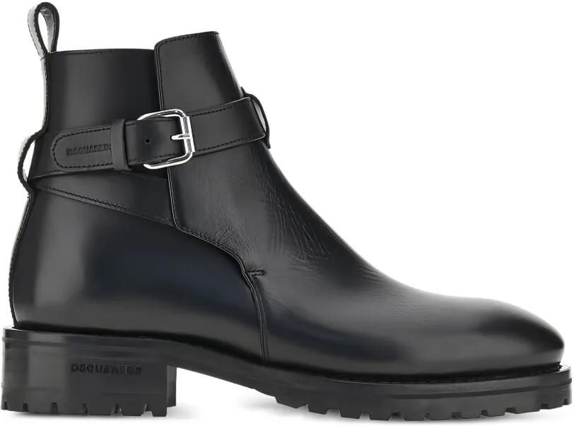 DSQUARED2 Enkellaarzen met gesp Zwart