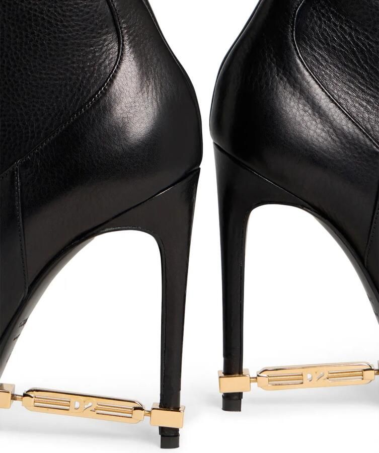 DSQUARED2 Enkellaarzen met metalen detail Zwart - Foto 4