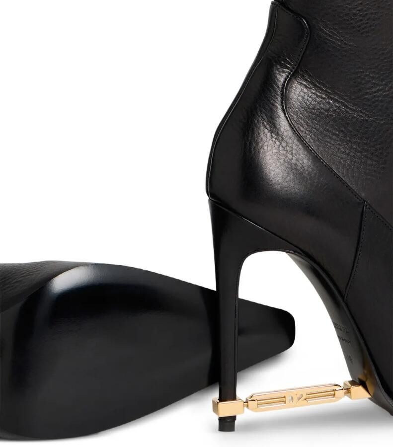DSQUARED2 Enkellaarzen met metalen detail Zwart - Foto 2